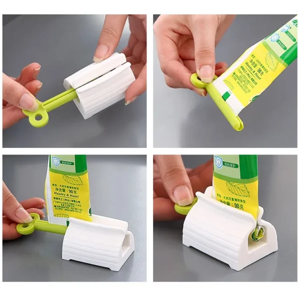 Toothpaste Squeezer Tooth Paste Holder Oral Care Bathroom Tools Tube Cosmetics Press Facial Cleanser Rolling Squeezing Dispenser - Image 11