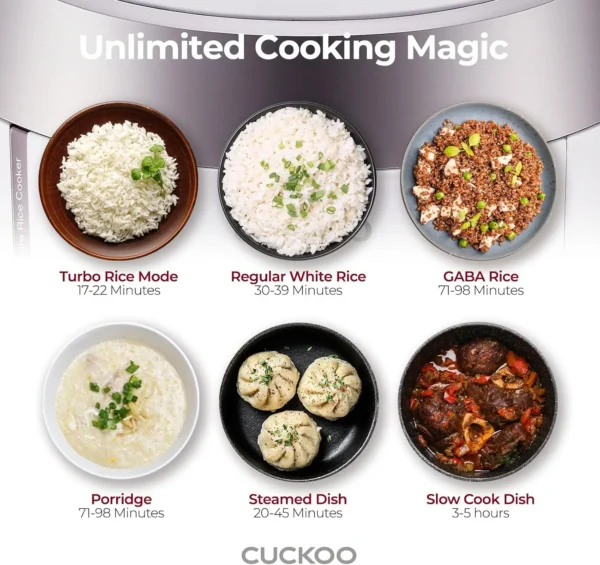 Pressure Cooker Warmer – 12 built-in programs, Glutinous Mixed, Brown, rice - Image 5