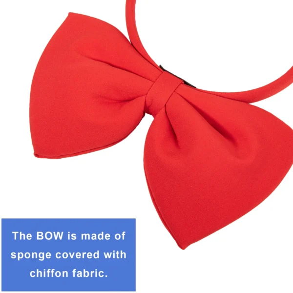 CHuangQi 2pcs Big Bow Headband, Halloween Christmas Cosplay Headdress, Cute Princess Hair Accessories for Women & Girls - Image 4