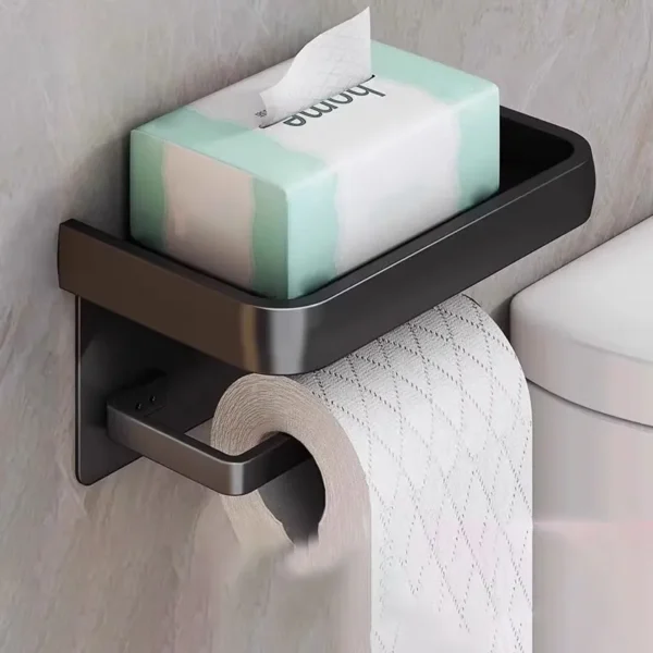 Aluminum Alloy Toilet Paper Holder Tissue Rack Bathroom Tissue Holder for Bathroom Storage Shelf Bathroom Accessories - Image 15