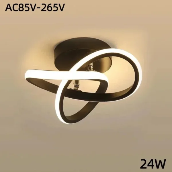 Household LED Chandelier Three Colors Lamp Modern Style Ceiling Lamp Bedroom Light Surface Installation AC 85V-265V Dining Room - Image 4