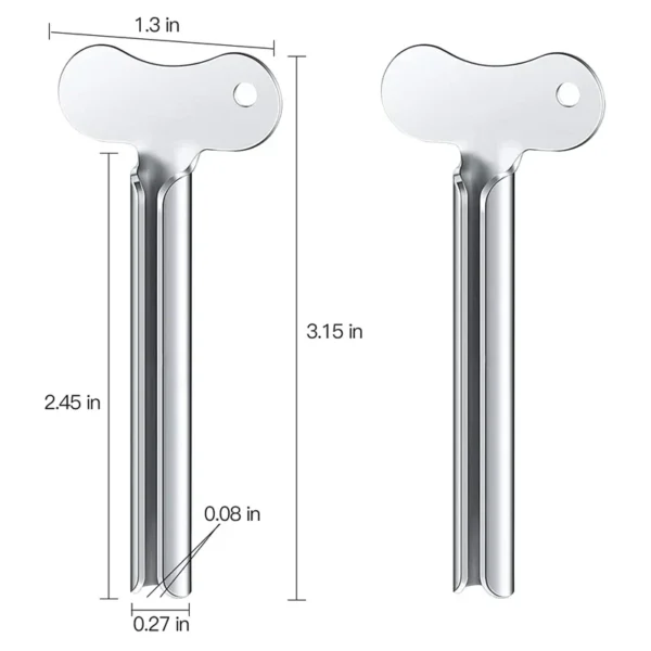 1-6 Pcs Stainless Steel Toothpaste Tube Squeezers Metal Key Toothpaste Squeezers for Bathroom Hair Dye Cosmetic Tubes Squeezer - Image 15
