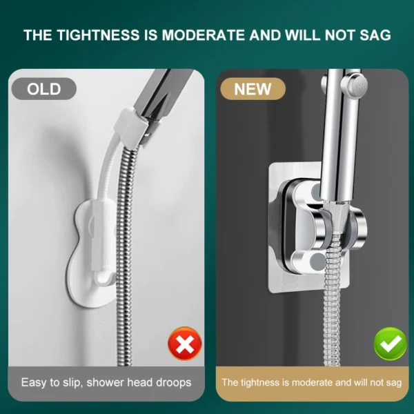 Universal Showerhead Holder Bracket Wall Mounted Punch Free Household Adjustable Shower Self Adhesive Bathroom Accessories - Image 10