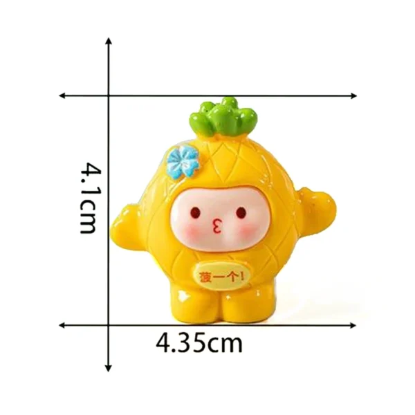 Cartoon Cute Fruit Doll Small Ornaments Miniature Figurine Funny Creative Kawaii Desktop Car Decoration Accessories Gifts - Image 8