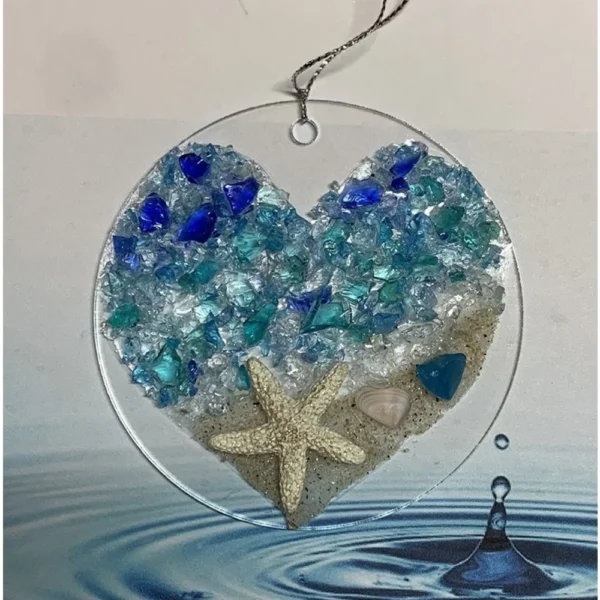 Romantic Waves and Beach Acrylic Material Plane, Car Pendant, Backpack Accessories, Home Decoration Room Decor Accessories - Image 4