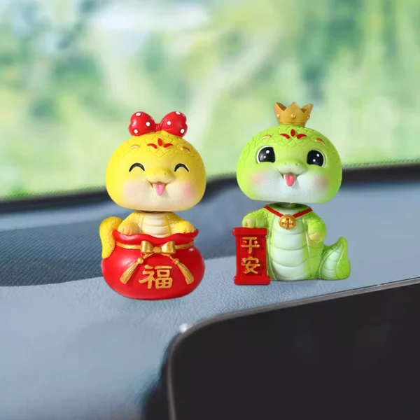 Chinese New Year 2025 Ornament Snake Statue Ornament Lunar New Year Gift Decoration Desk Accessories Chinese Zodiac Decoration - Image 2