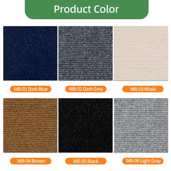 10pcs Carpet Floor Tiles Sticker Adhesive Stickers Carpet Peel And Stick Removable DIY Home Furnishings Indoor Room Carpets - Image 5