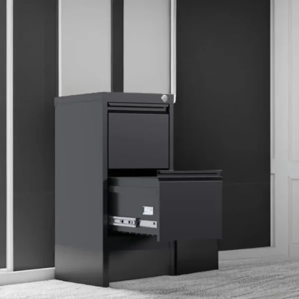 18 Deep 2 Drawer File Cabinet, Metal Vertical File Storage Cabinet with Lock, Office Home Steel File Cabinet - Image 6