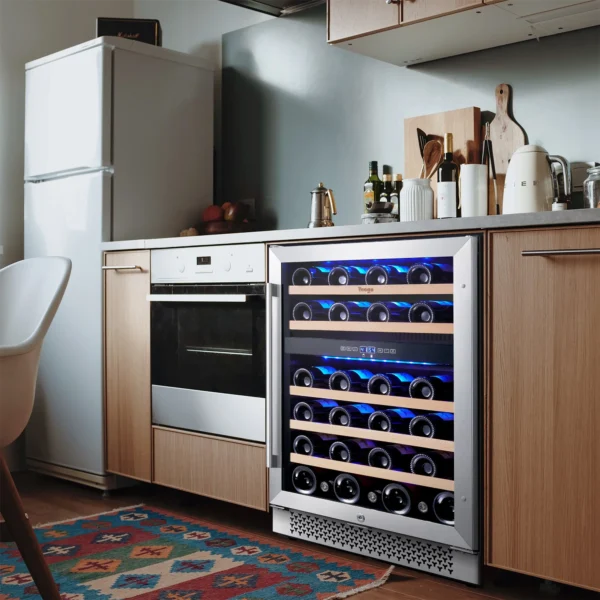 Yeego 145L Wine Cooler Elegant & Efficient Wine Refrigerator Storage with Precision Temperature Control for Optimal Wine Storage - Image 5