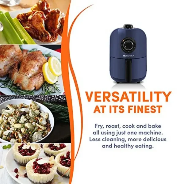 Electric Air Fryer 1.1 Qt. Oil-Less Healthy Cooker Timer & Temperature Controls 1000W Compact Space Saving - Image 4