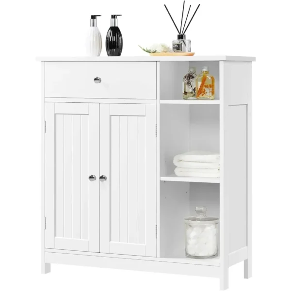 bathroom storage cabinet,Bathroom Floor Cabinet, Kitchen Freestanding Storage Organizer, Large Side Cabinet with Doors, Drawer
