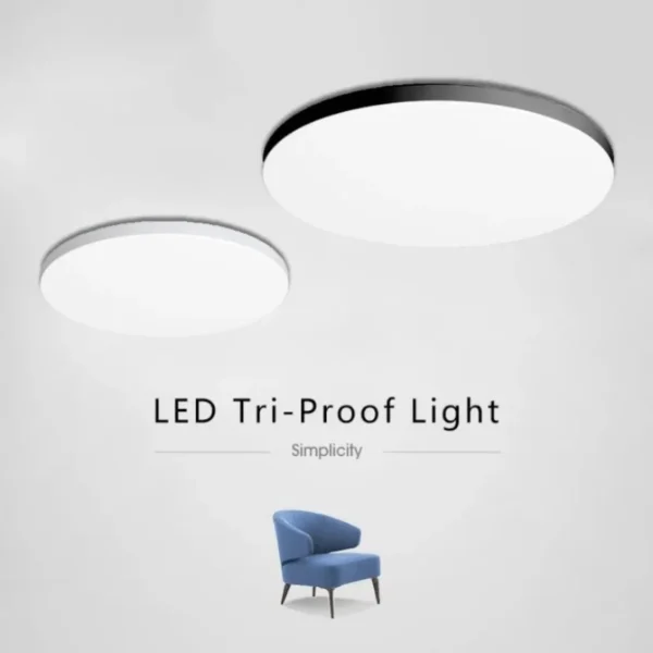 LED Ceiling Light 220V Waterproof Dustproof Three Proof Light Bedroom Bathroom Dining Room Kitchen Indoor Lighting Fixtures - Image 9