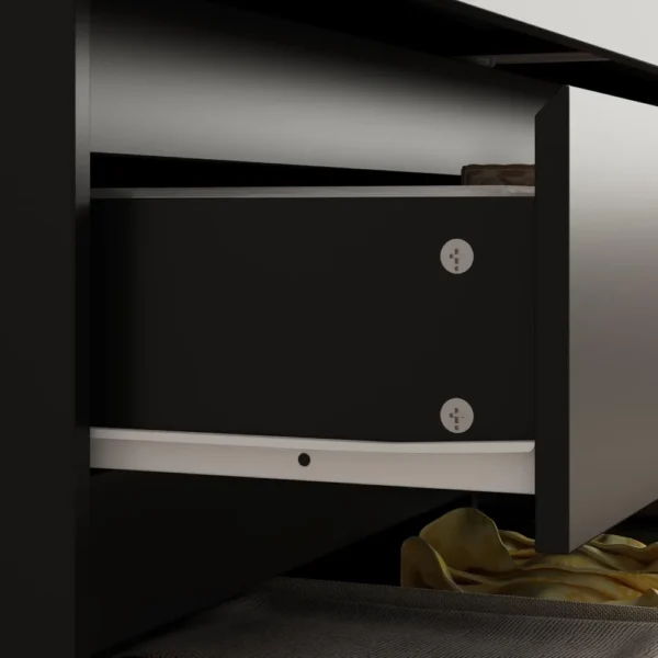 Dresser with 12 Handleless Drawers, 63" Large Chest of Drawers with Slide Rails, Modern Wooden Double Dresser for Living Room - Image 5