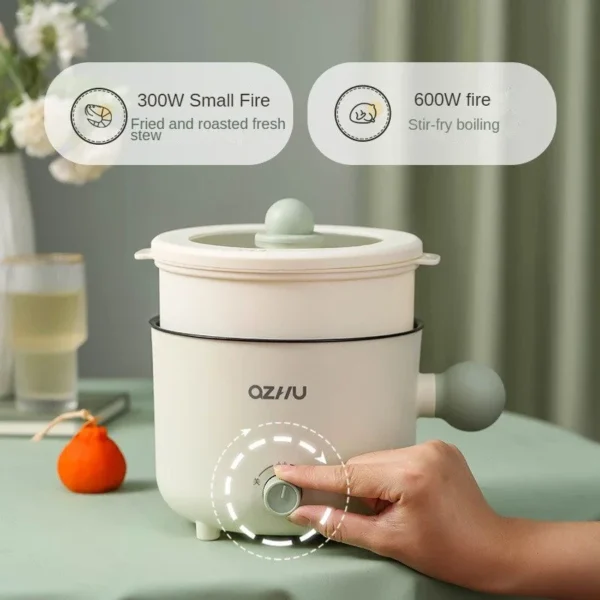 1.8l Multi-function Electric Cooker 600w Double-layer Rice Cooker Household Smart Hot Pot Wok Non-stick Rice Cooker - Image 3