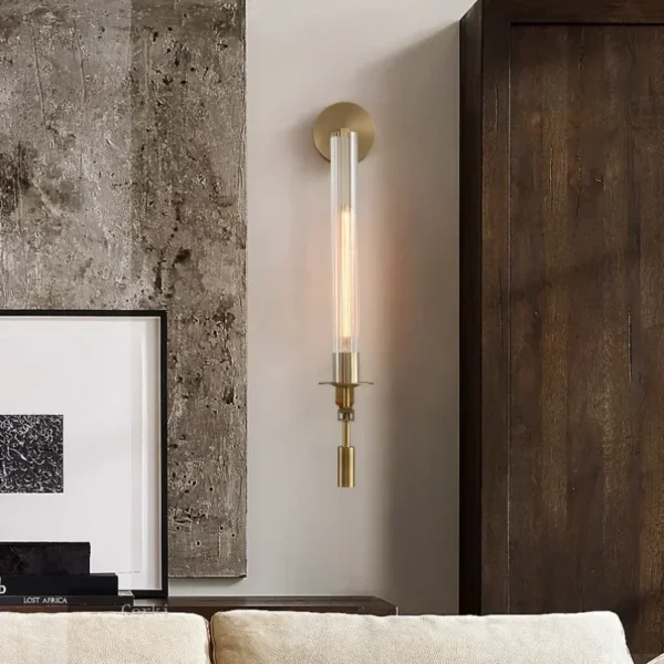Modern Brass Wall Lamp for Bedroom Bedside Wall Lights Hotel Sconce Light Bathroom Hotel Background Decoration Lighting Fixtures - Image 3