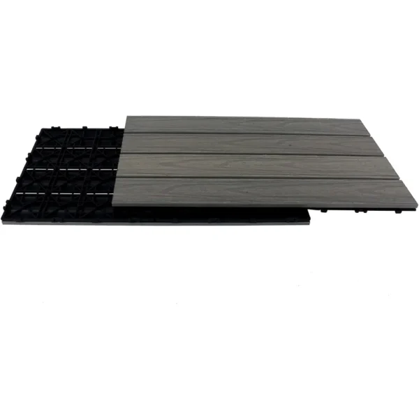 Patio Deck Tiles,DIY Interlocking Decking Tiles, Floor Tile,Water Resistant Indoor Outdoor (10PCs, 12‘x’24‘ ) - Image 5