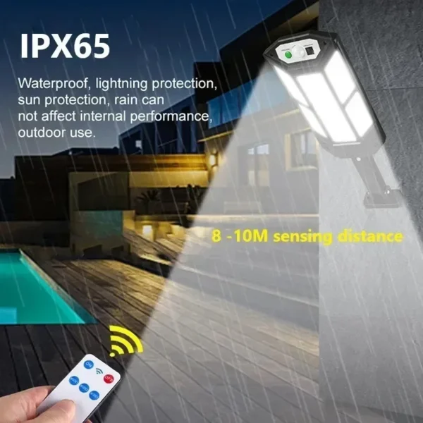 Newest Solar LED Light 300000LM Outdoor Solar Lamp Of Motion Sensor 4 Mode Waterproof IP65 Solar Garden Light Street Yard Lanter - Image 6