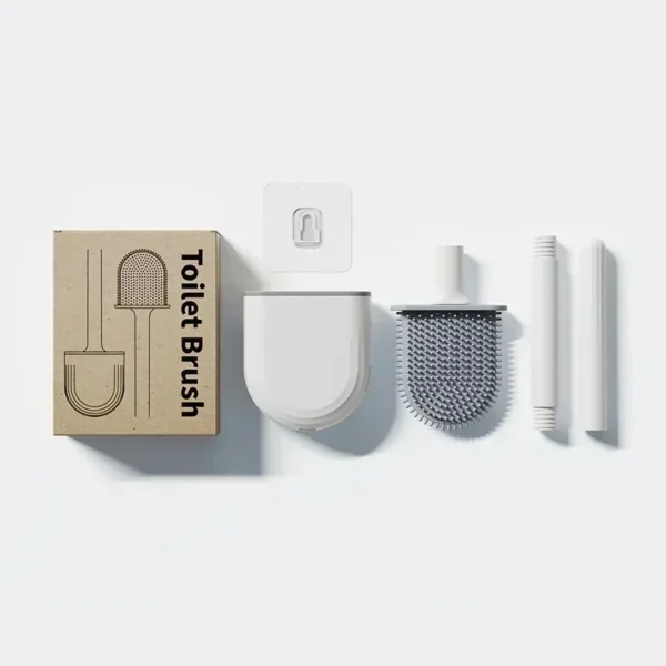 Silicone Toilet Brush Wall-Mounted Soft Bristles Brushes Set Wash Toilet Wc Accessories Holder Cleaning Bathroom Accessories - Image 10