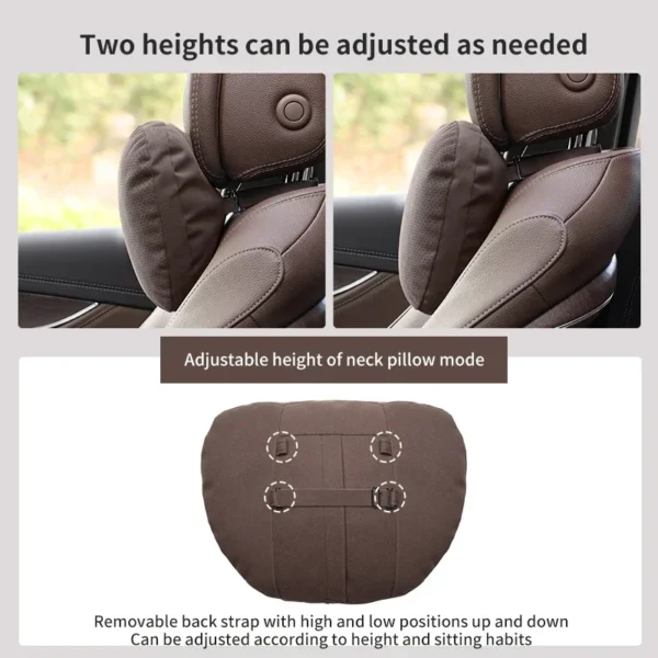 Top Quality Car Headrest Neck Support Seat Soft Neck Pillow Breathable For Maybach S Class Design Universal Protector Neck - Image 8