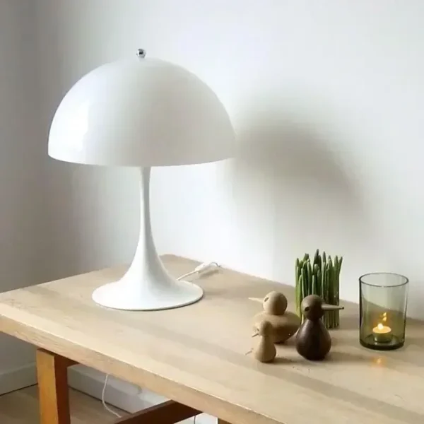 Nordic Danish Designer LED Mushroom Floor Lamp Living Room Study White Bedroom Bedside Reading Decorative Lighting Fixture Art - Image 4