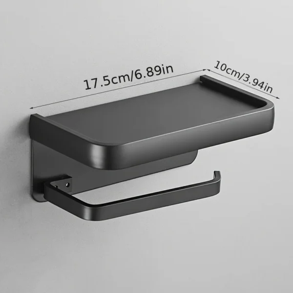 Aluminum Alloy Toilet Paper Holder Tissue Rack Bathroom Tissue Holder for Bathroom Storage Shelf Bathroom Accessories - Image 6