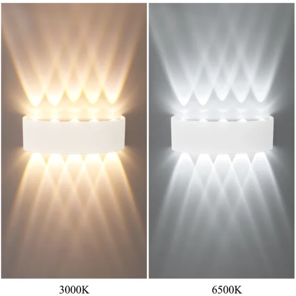 LED Wall Light Waterproof IP65 Outdoor Wall Lamp Garden Porch Light Decor Garden Yard Bathroom Bedroom Living Room AC85-265V - Image 7