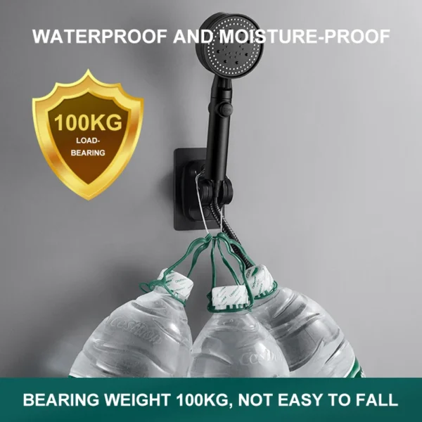 Universal Showerhead Holder Bracket Wall Mounted Punch Free Household Adjustable Shower Self Adhesive Bathroom Accessories - Image 3