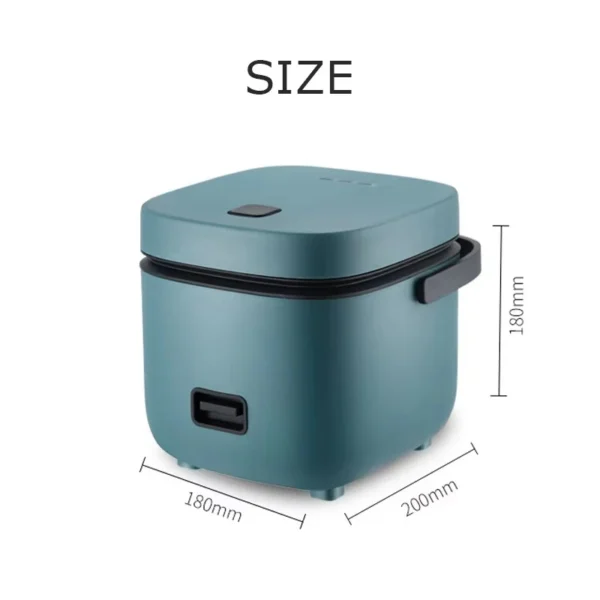 Mini Rice Cooker Automatic Household Kitchen Electric Cooking machine 1-2 People Food Warmer Steamer 1.2L Small Rice Cooker - Image 5