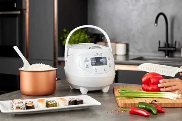 Asia Panda Mini Rice Cooker With Ninja Ceramic Bowl and Advanced Fuzzy Logic (3.5 cup, 0.63 litre) 4 Rice Cooking Functions, - Image 4