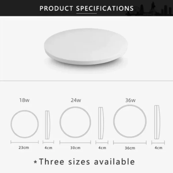 LED Ceiling Light 220V Waterproof Dustproof Three Proof Light Bedroom Bathroom Dining Room Kitchen Indoor Lighting Fixtures - Image 10