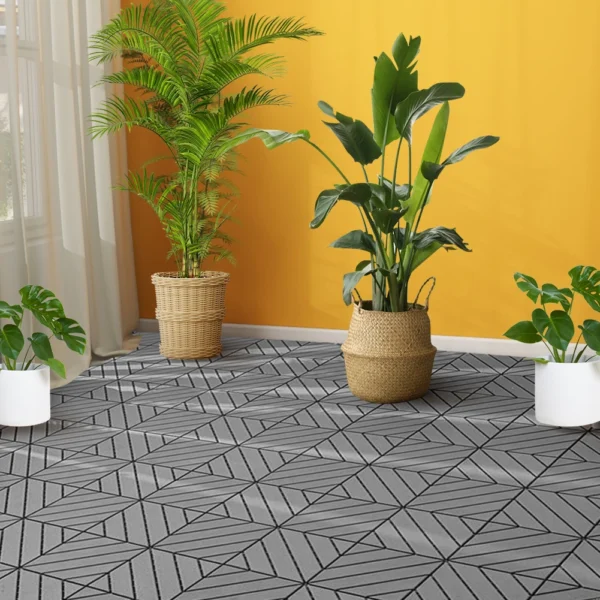 44pcs Plastic Interlocking Deck Tiles Waterproof Weatherproof Patio Decking Tiles Floor Decking Tiles for Poolside Balcony - Image 5