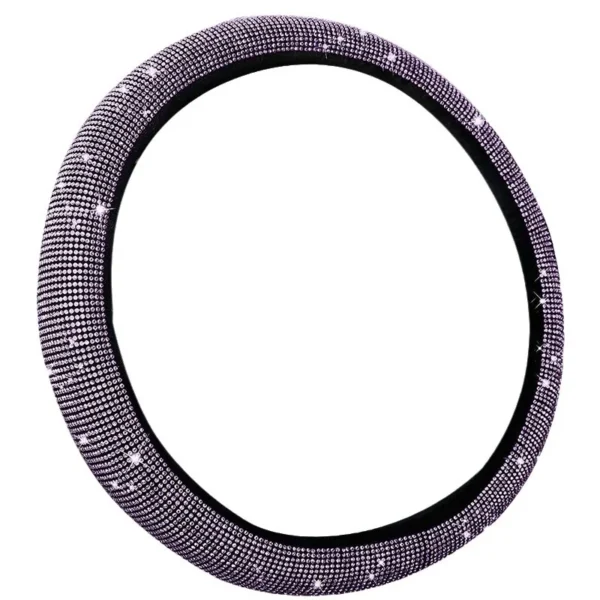 Universal 38 CM Car Steering Wheel Cover PU Leather Sparkling Crystal Diamond Steering Wheel Protector Car Interior Accessories - Image 10