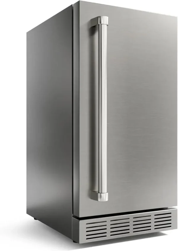 Outdoor Refrigerator, Weather Proof Stainless Steel Beverage Beer Cooler Under Counter Fridge, Indoor/Outdoor Refrigerator with