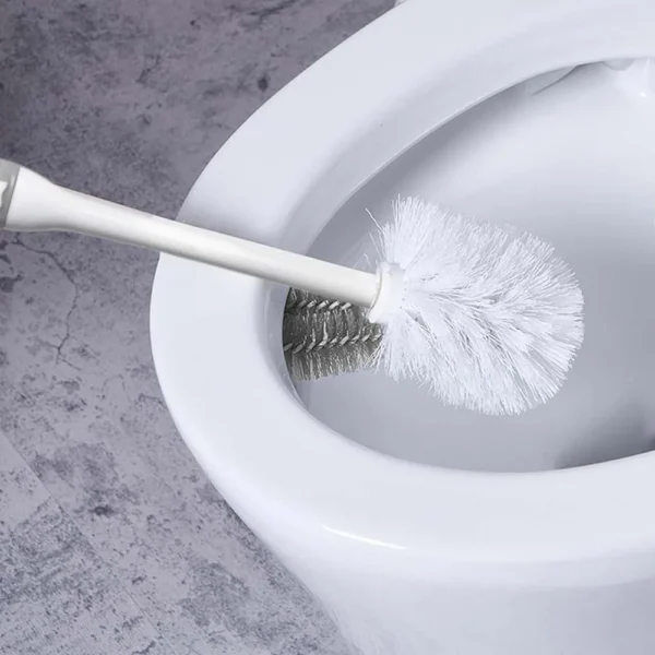 Toilet Brush Set with Under Rim Brush and Storage Caddy for Bathroom Cleaning, 2 Pack - Image 4