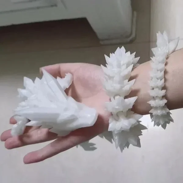Luminous 3D Printed Divine Dragon Decor Toy Multi-Jointed Movable Articulated Dragon Toy for Home Car Tabletop Ornament Gift - Image 2