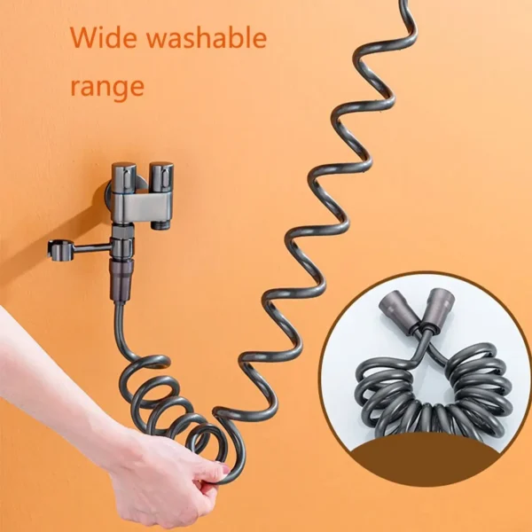 Handheld Bidet Sprayer Toilet Bidet Toilet Sprayer Set Spray Water Bathroom Shower Toilet sprinkle gun Angle Valve Accessories - Image 3