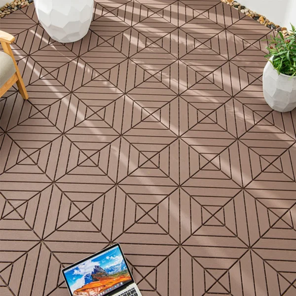 44Pcs Waterproof Outdoor Flooring Tiles Weatherproof Patio Decking Tiles Patio Garden Deck Tiles for Poolside Balcony Backyard - Image 2