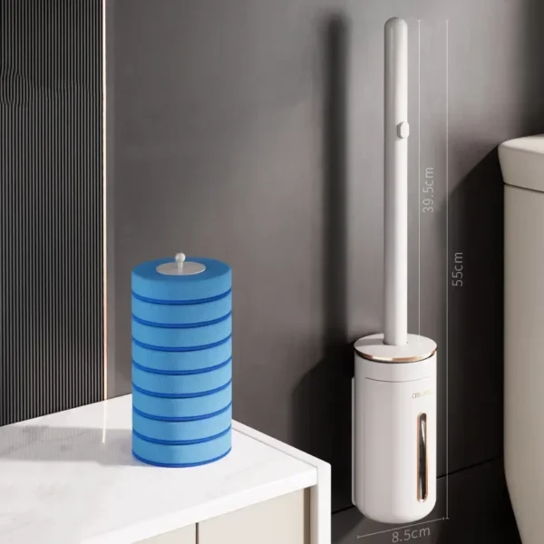 Disposable Toilet Brush Wall-Mounted Cleaning Tool for Bathroom Replacement Brush Head Toilet Cleaning Brush Set Wc Accessories - Image 8