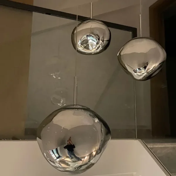 Modern Glass Pendant Light Nordic LED Lava lustre Dining Room Living Room Cabinets Home Decor Hanging Lamps Ceiling Chandelier - Image 4