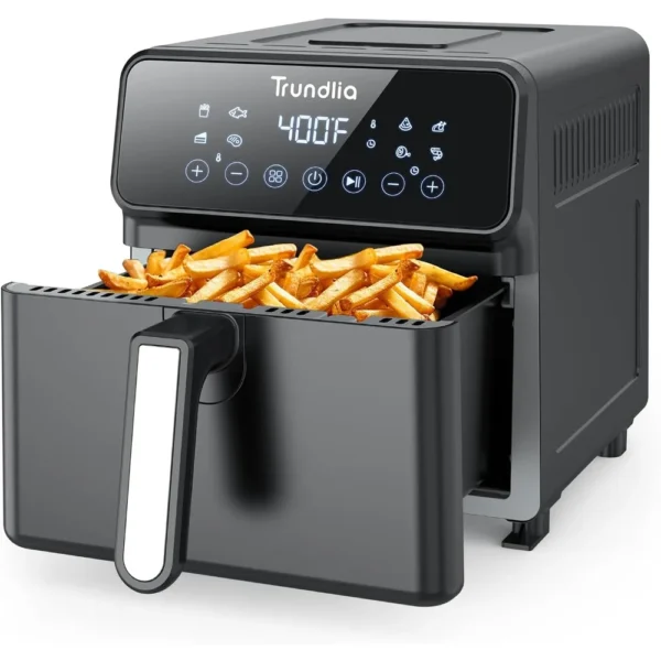 8-in-1 Air fryer 6.3-Quart Metal Smart Combo Oven 1500W Air Fryer oven Oilless Electric Airfryer with LCD