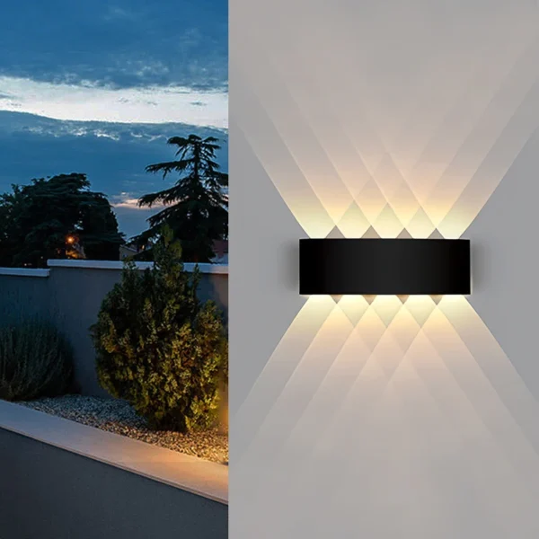 LED Wall Light Waterproof IP65 Outdoor Wall Lamp Garden Porch Light Decor Garden Yard Bathroom Bedroom Living Room AC85-265V - Image 5