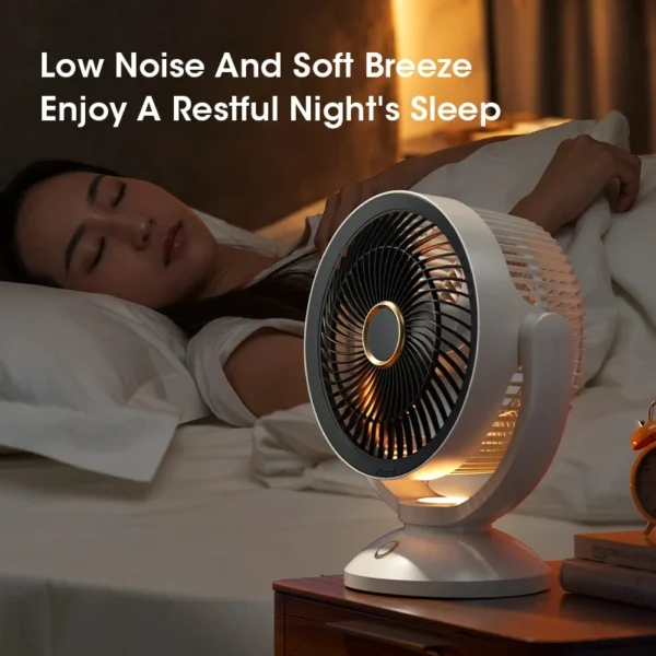 USB Multifunction Electric Fan Desktop Wall Floor Ceiling Rechargeable Air Circulation Stand Fan Home Cooling Ventilator Fan - Image 5